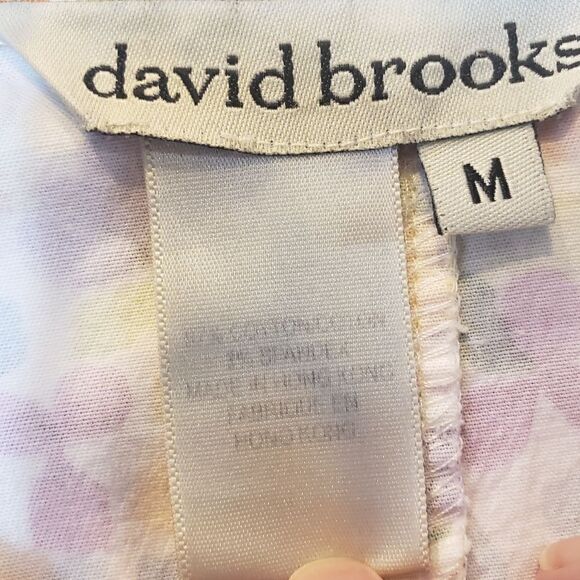 DAVID BROOKS Floral Pansies Button Front Jacket - Picture 5 of 7